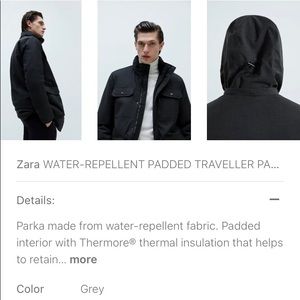 SOLD - Mercari - Mens Zara Thermore water repellant traveler jacket